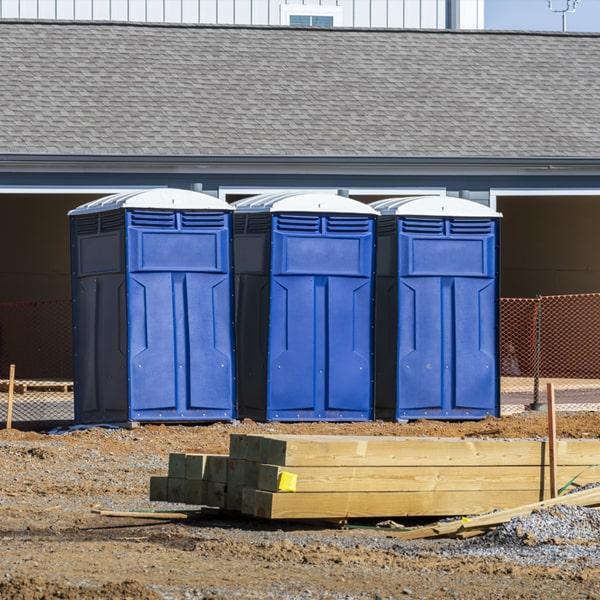 Heavy-duty construction site porta potty in Peoria Heights, Illinois